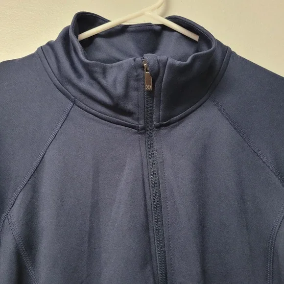 All in Motion Navy Blue Full Zip Athletic Track Jacket Activewear Size XXL - Picture 2 of 7